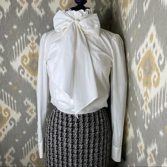 Ralph Lauren Collection | Fall 2004 Made-in-Italy Bouclé Tweed Skirt - Picture 14 of 16